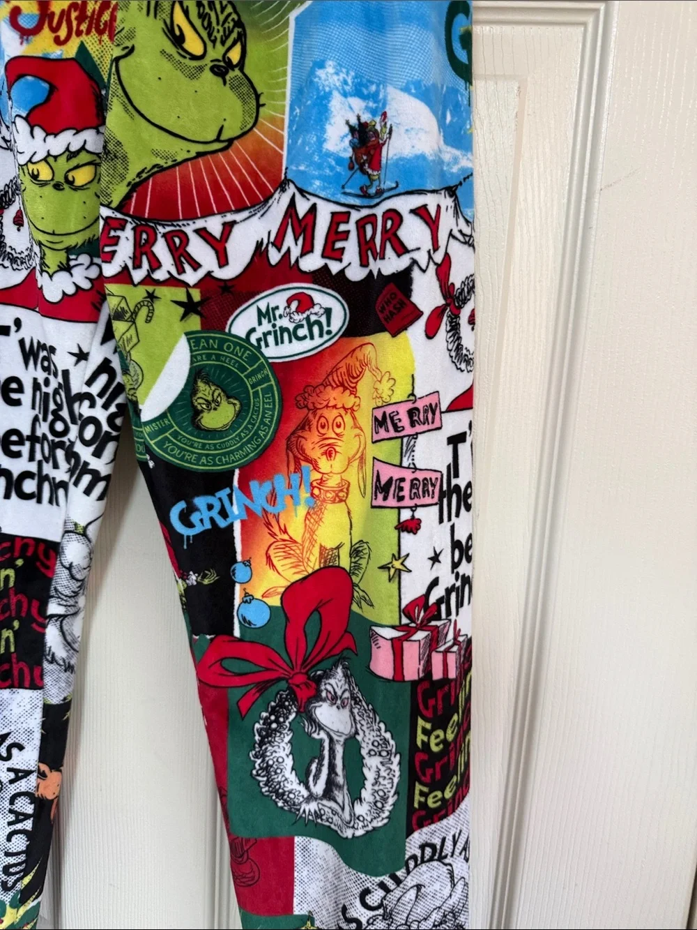 Justice The Grinch Multi-Color Kids Pajama Bottoms